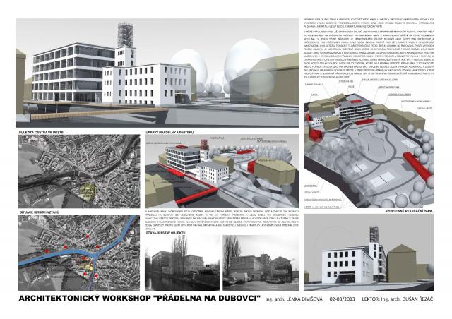 Návrh konverze přádelny Na Dubovci – 3. část