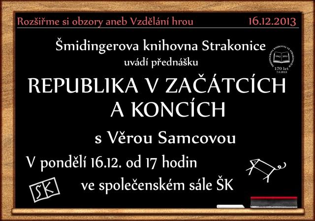 Putování po vlastech českých aneb Republika v začátcích a koncích