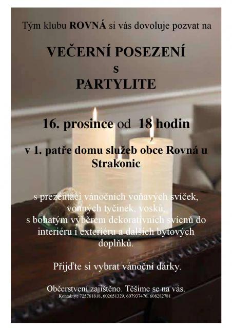 Večerní posezení s PartyLite
