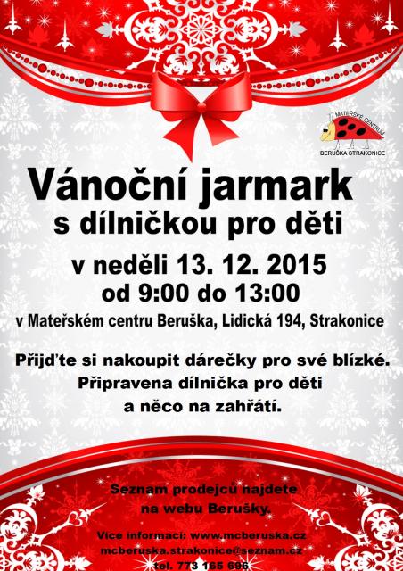 Vánoční jarmark s dílničkou pro děti