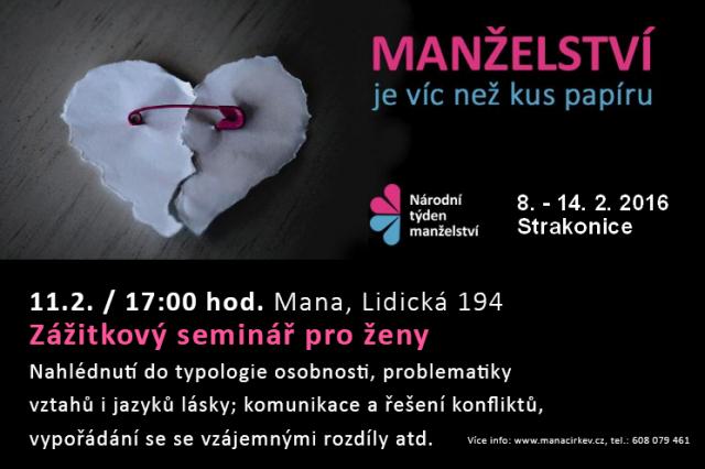 Zážitkový seminář pro ženy