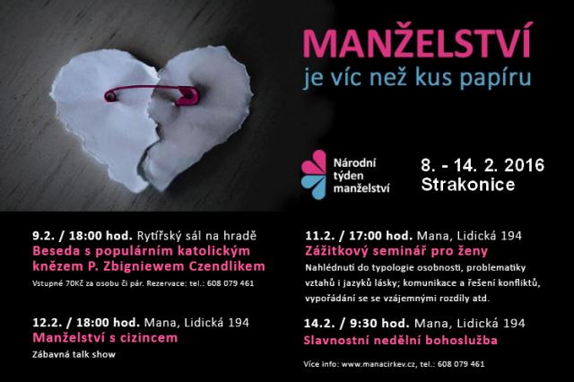 Národní týden manželství Strakonice