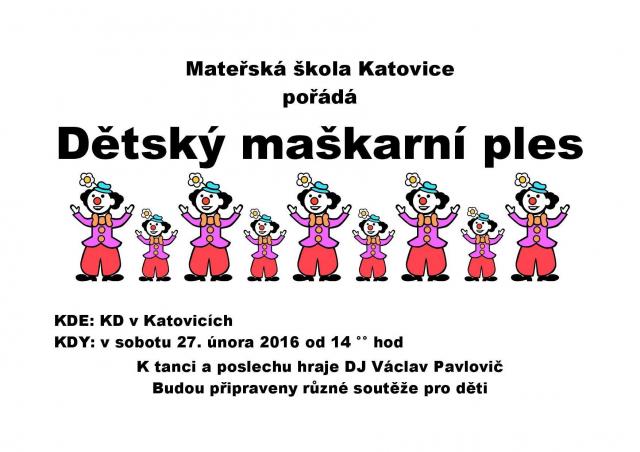 Dětský maškarní ples v Katovicích
