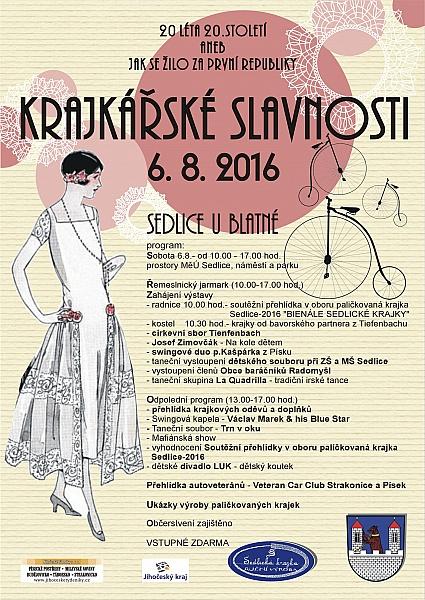 Krajkářské slavnosti Sedlice - 2016