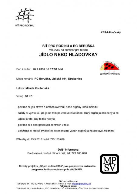 Jídlo nebo hladovka?