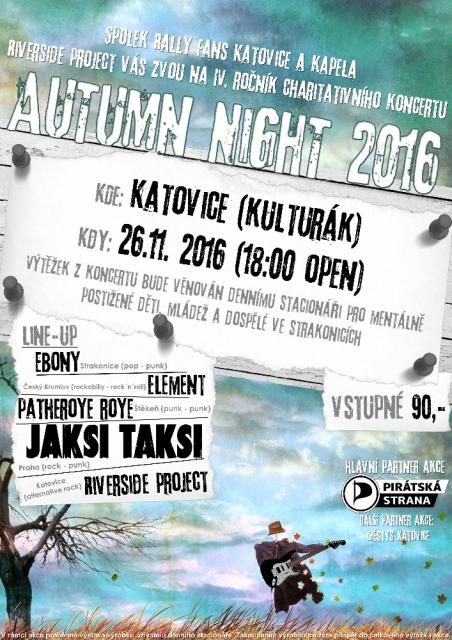 Autumn night 2016. Koncert pro Denní stacionář