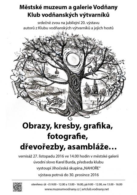 Obrazy, kresby, grafika, fotografie, dřevořezby, asambláže...