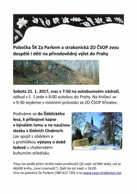 Přírodovědný výlet do Prahy