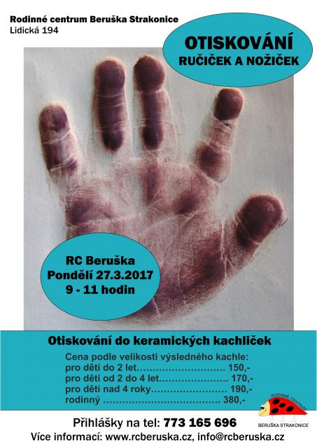 Otiskování ručiček a nožiček